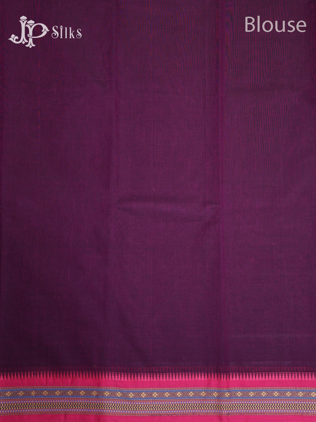 Dark Purple & Pink Arani Cotton Saree - D9623