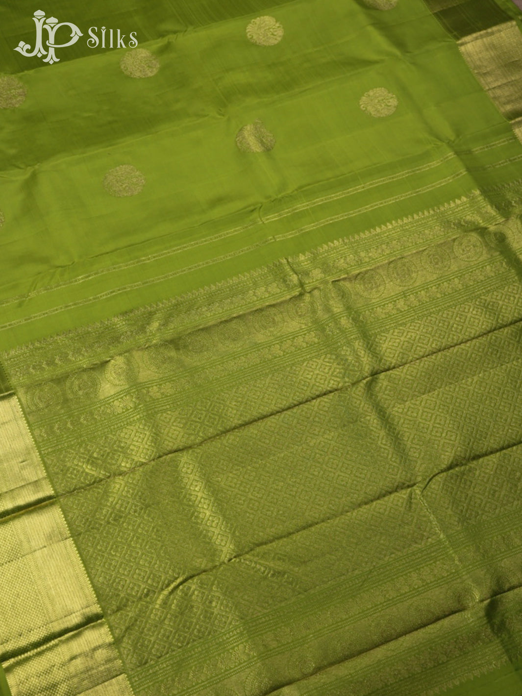 Light Green Kanchipuram Silk Saree - E4701 - View 5