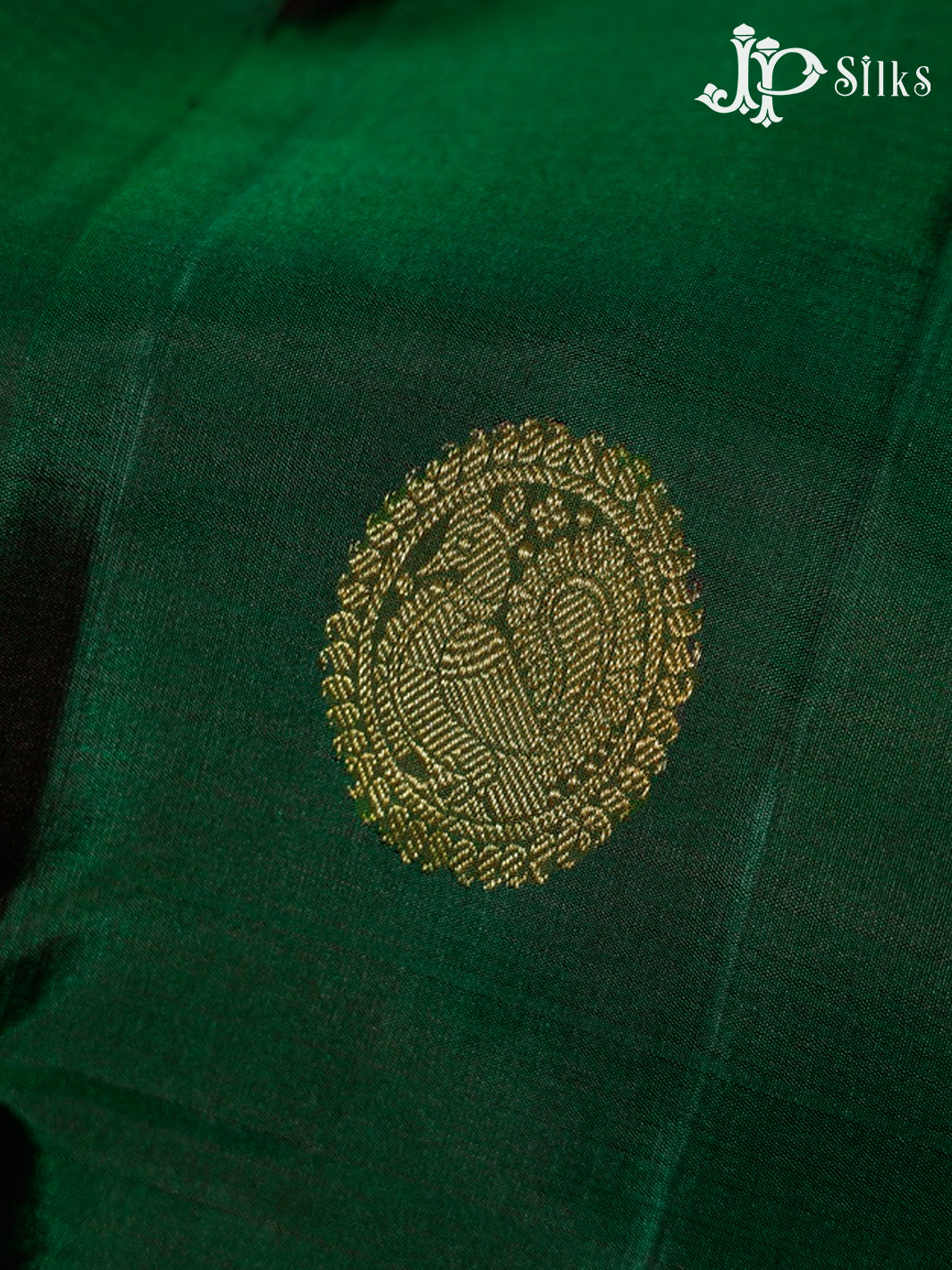 Bottle Green and Magenta Pink Kanchipuram Silk Saree - G363 “View5”