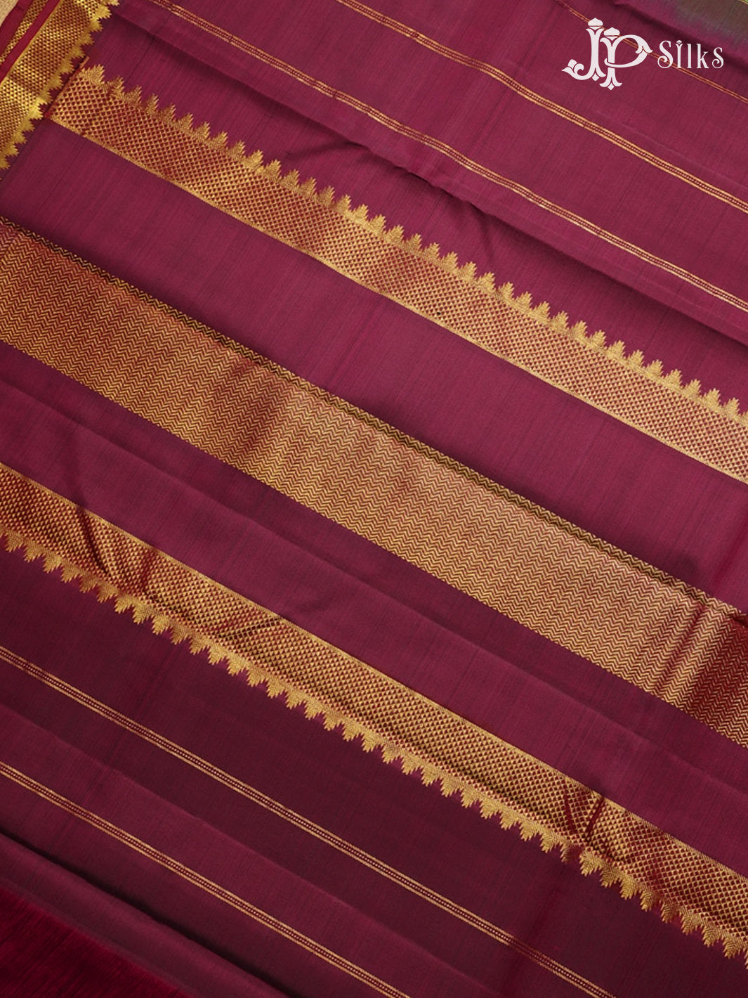 Bottle Green & Maroon Kanchipuram Silk Saree - G865