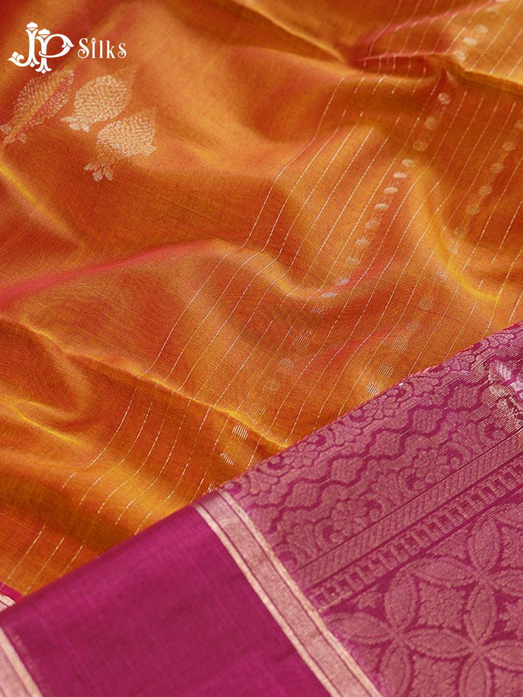 Rust Pink And Rani Pink Kora Cotton Saree - G909