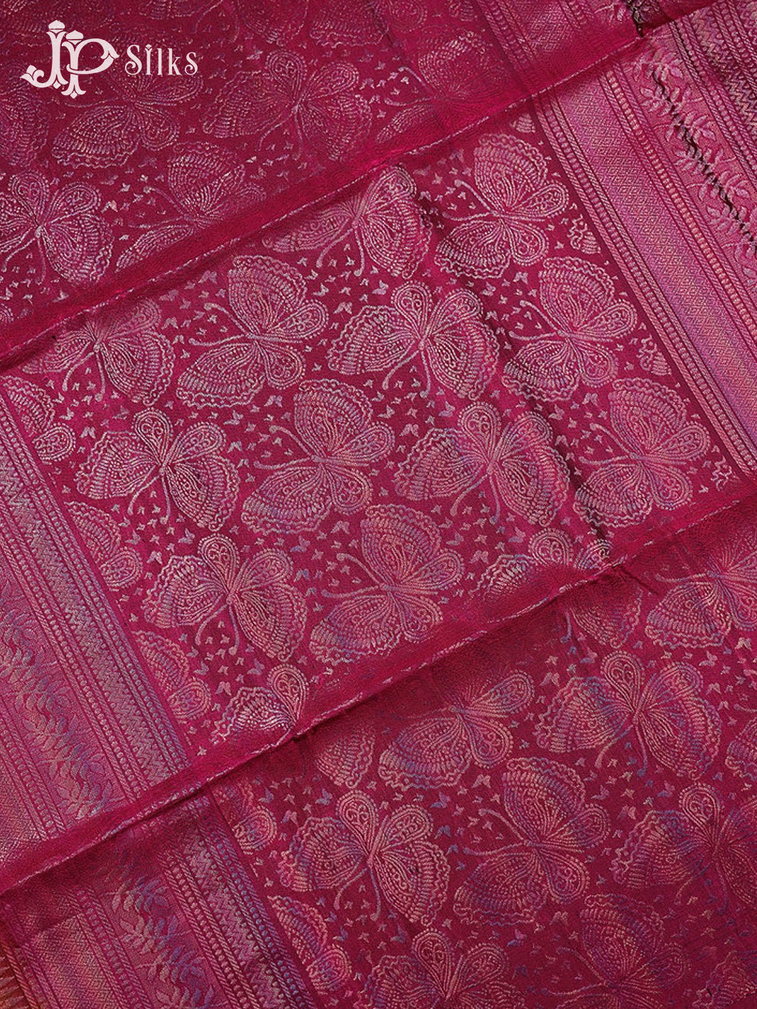 Copper & Dark Magenta Soft Silk Saree - F2916-view5