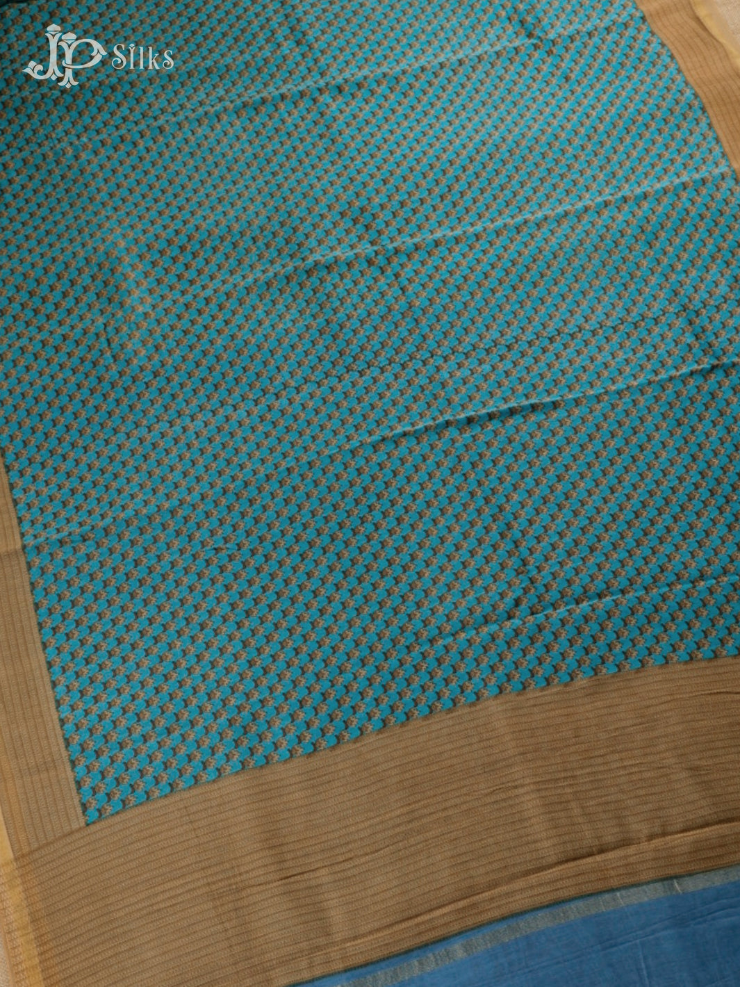 Sky Blue Semi Chanderi Saree - D429