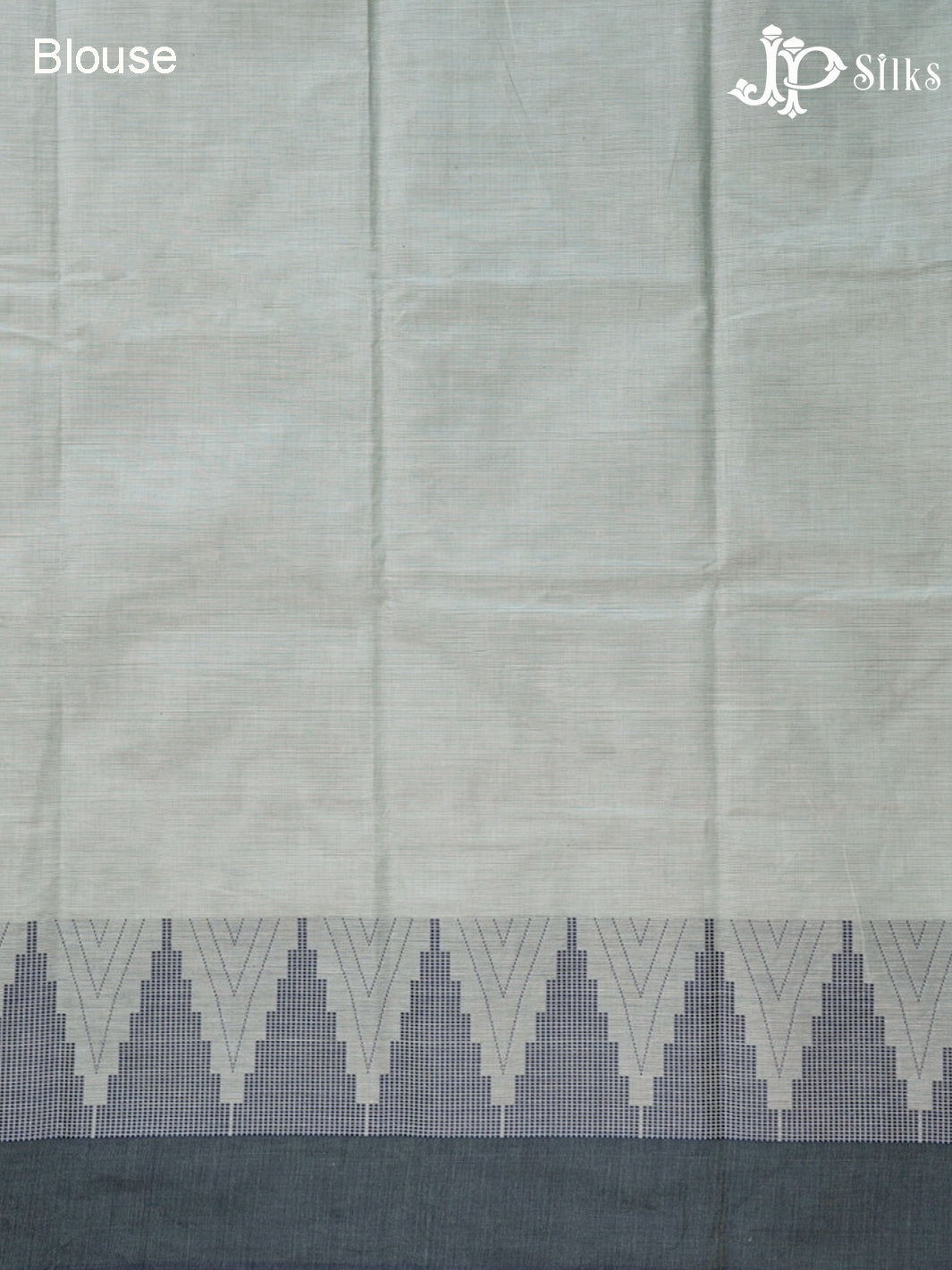 Light Blue Grey Chettinad Cotton Saree - F2721