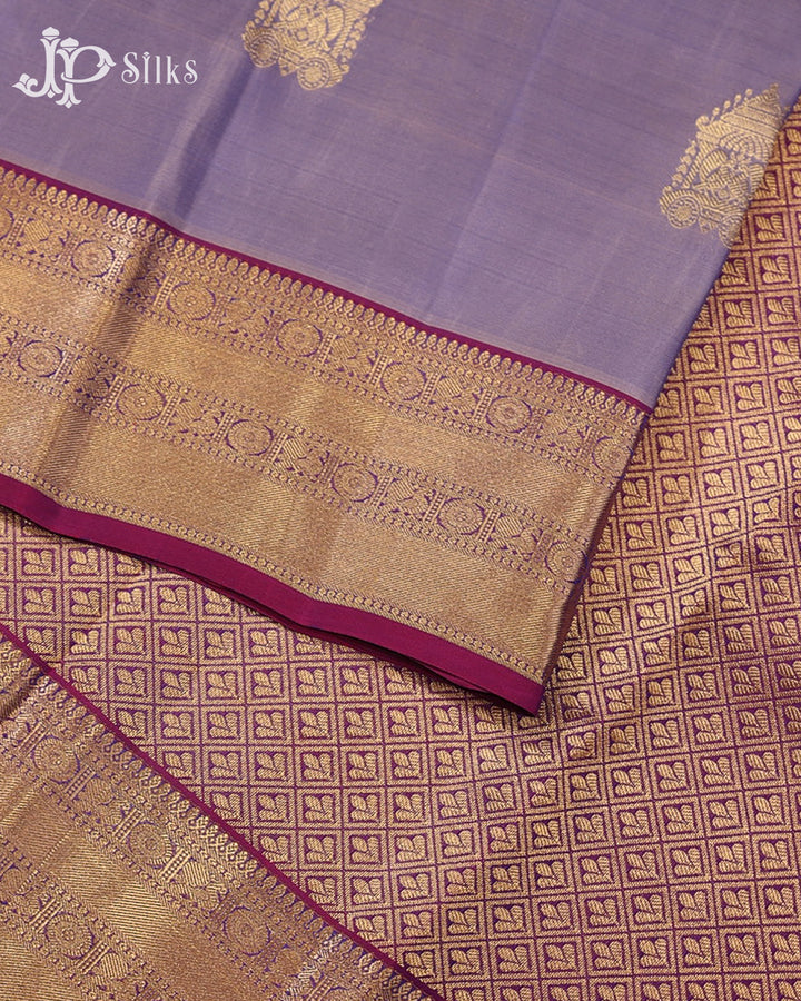 Dual Shade Purple & Magenta Pink Pure Silk Mix Saree - G926