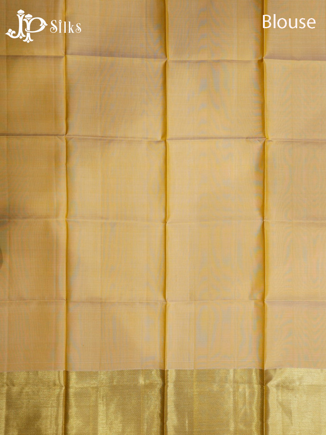 Cream Gold Kanchipuram Pure Silk Saree - E4997