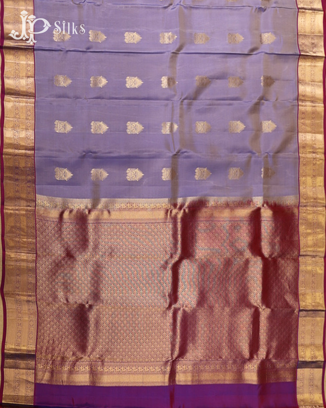 Dual Shade Purple & Magenta Pink Pure Silk Mix Saree - G926