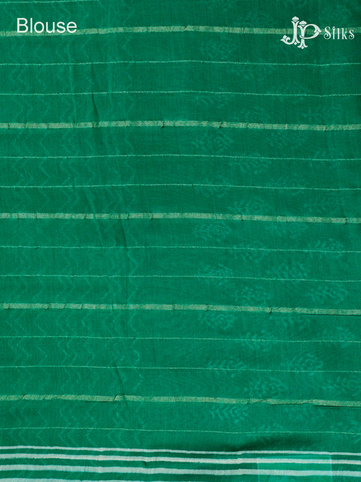 Green Semi Chanderi Saree - F2802