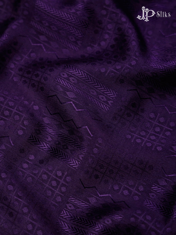 Purple And Dark Pink Mysore Silk Saree - D4801