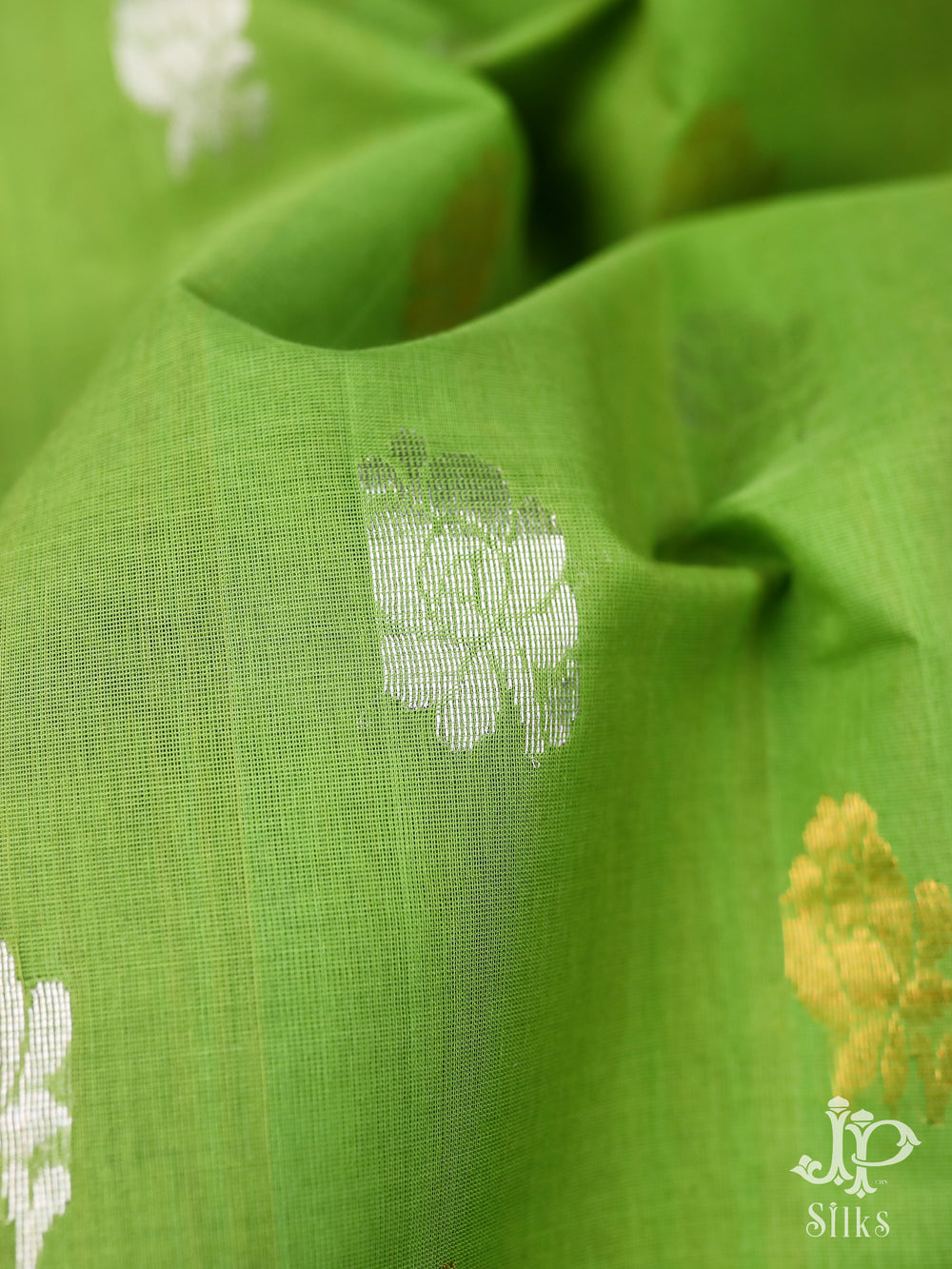 Pastel Green Venkatagiri Cotton Saree - D9840 -1