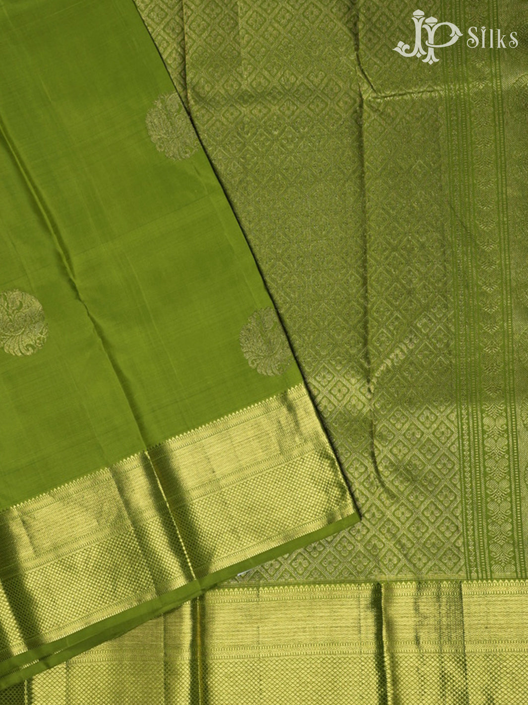 Light Green Kanchipuram Silk Saree - E4701 - View 2