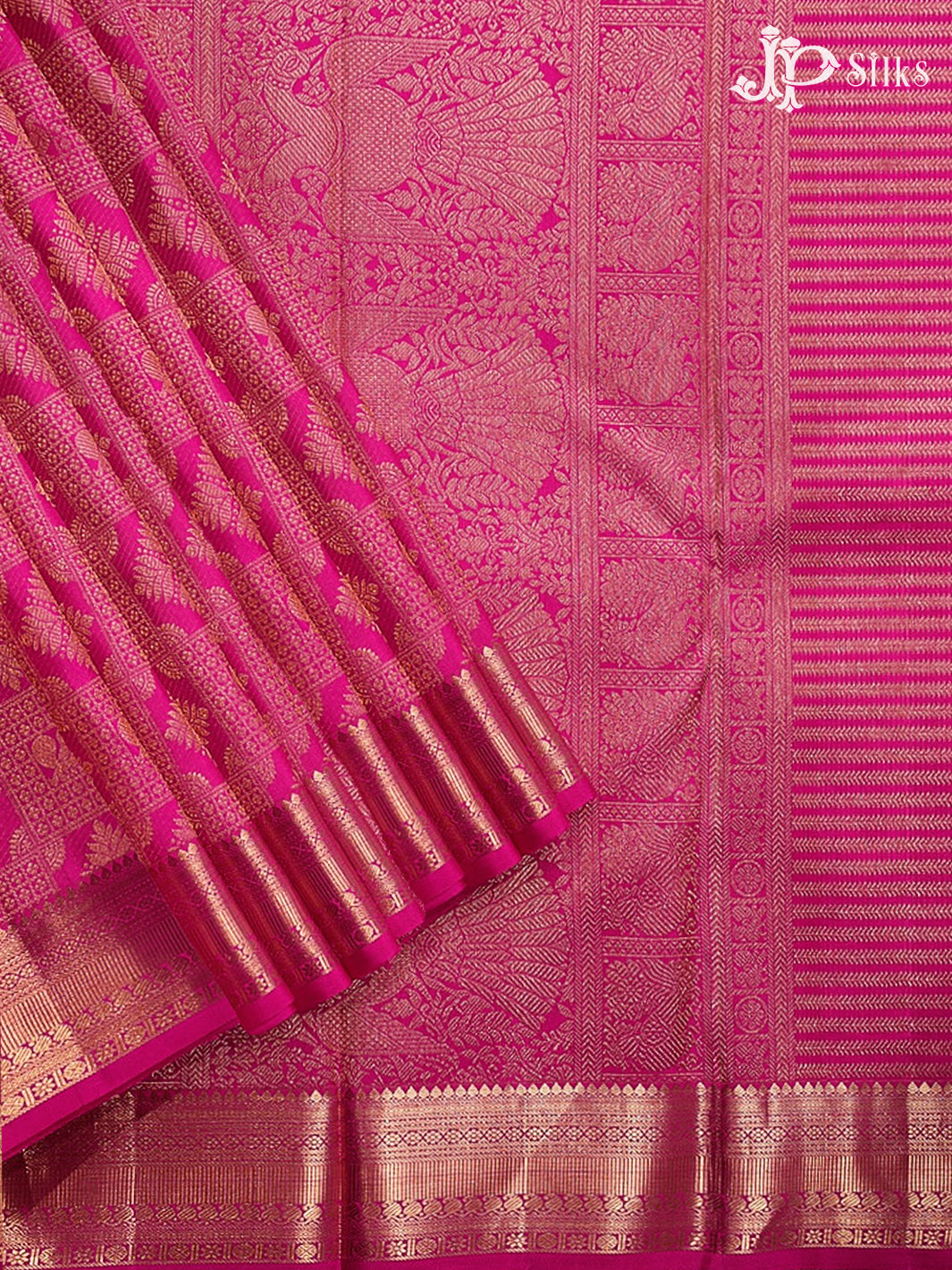 Pink Bridal Kanchipuram Pure Silk Saree - G208