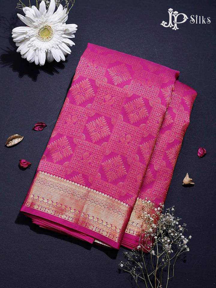 Pink Bridal Kanchipuram Pure Silk Saree - G208