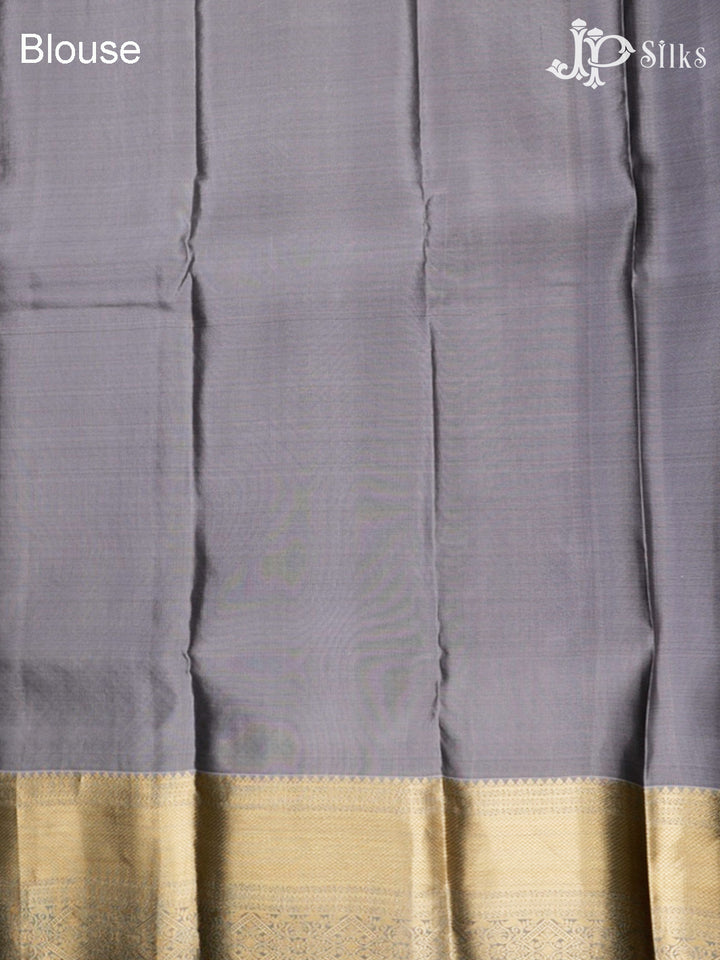 Black And Grey Pure Silk Mixed Saree - F3610