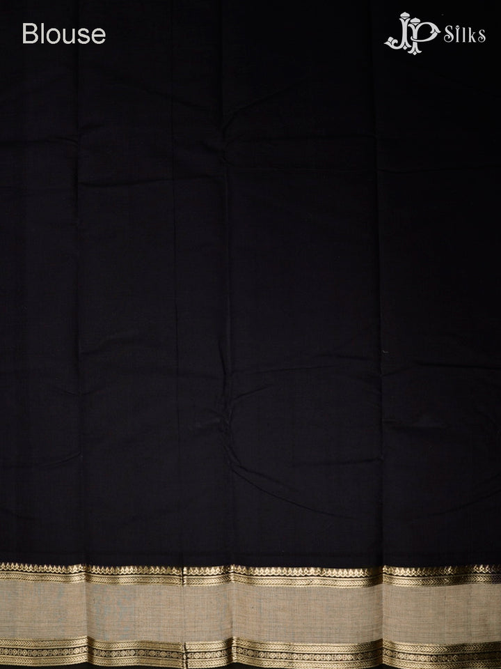 Black Kanchi Cotton Saree - G53