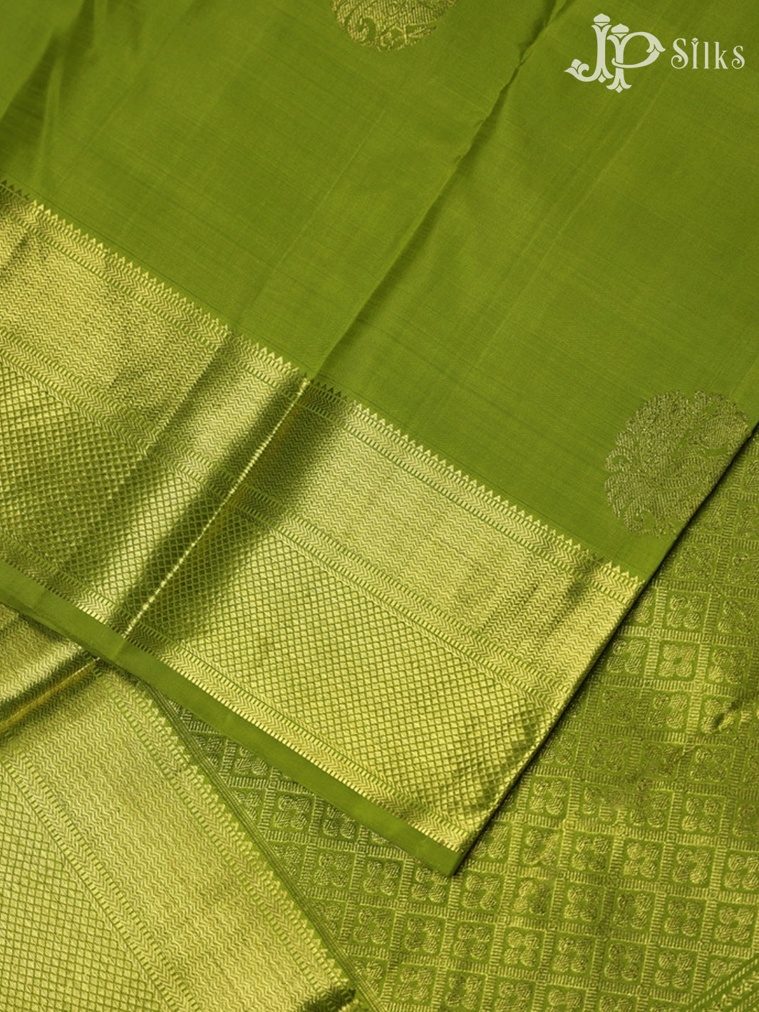 Light Green Kanchipuram Silk Saree - E4701 - View 3