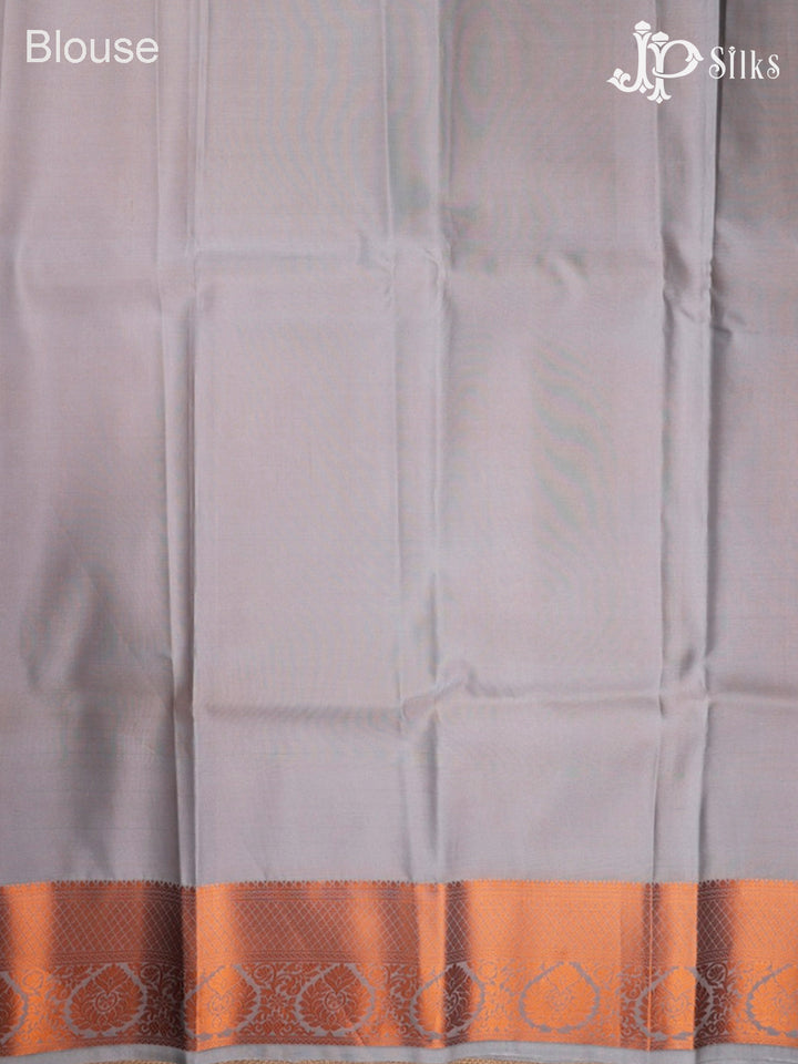 Grey Art Silk Saree - E1061