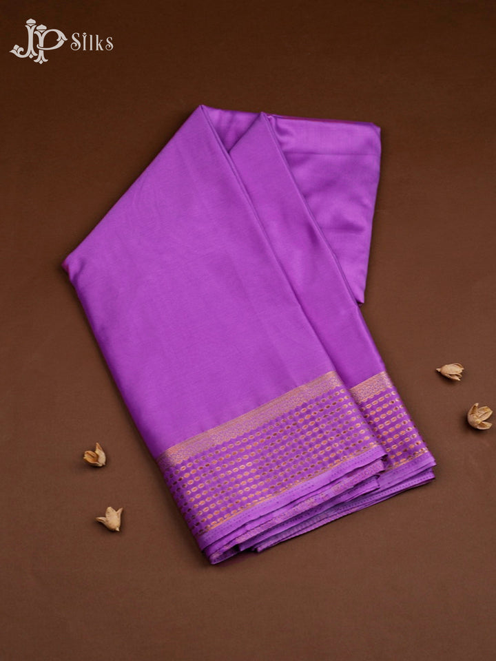 Purple Semi Mysore Silk Saree - G3