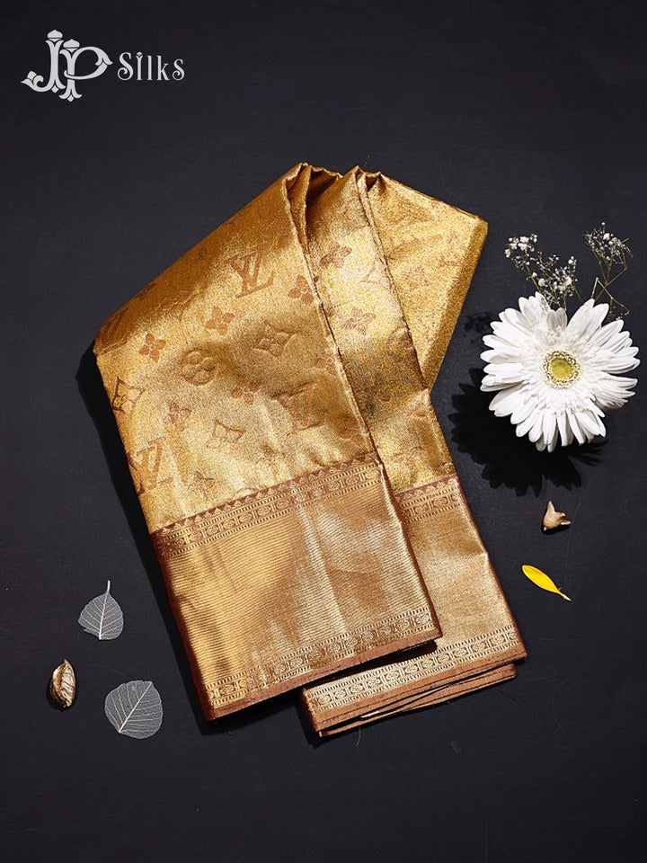 Gold Bridal Kanchipuram Tissue Silk Saree -  G845