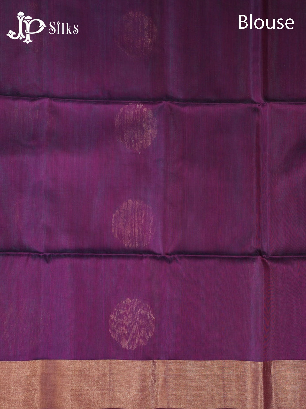 Dual shade of Blue And Deep Violet Kora Cotton Saree - G907