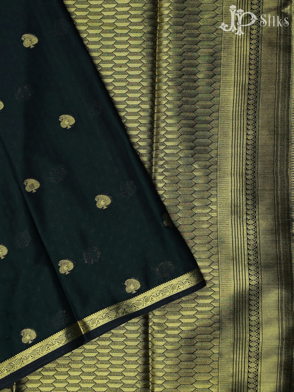 Bottle Green Semi Mysore Silk Saree - F2420 - View 2