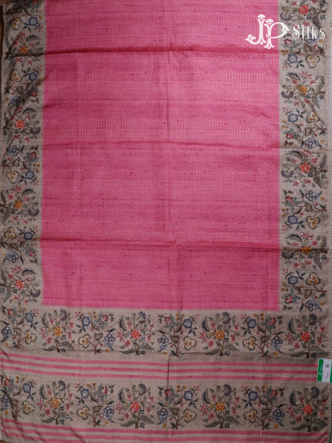 Onion Pink Semi Tussar saree -G611-view6