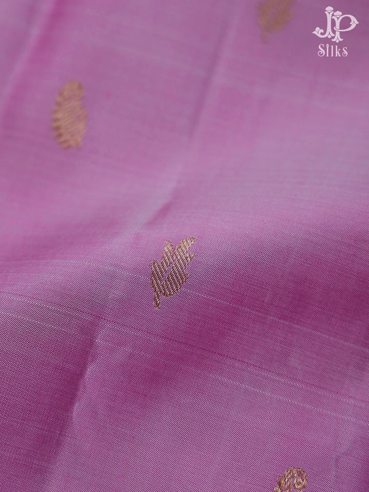 Onion Pink Kanchipuram Silk Saree - D9611