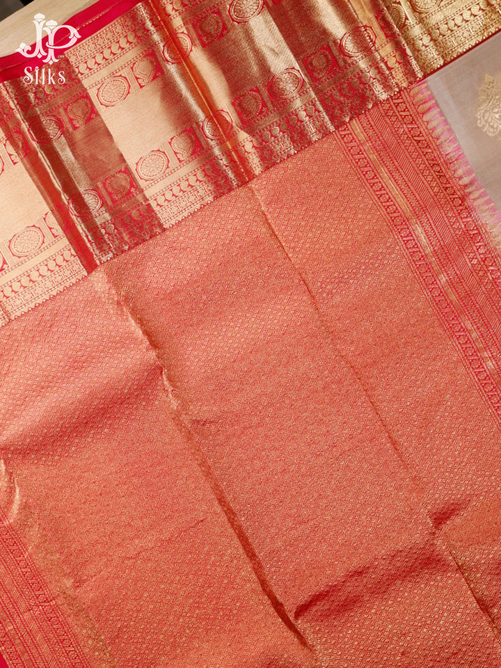 Pinky Beige Pure Silk Mixed Saree - G370-view5