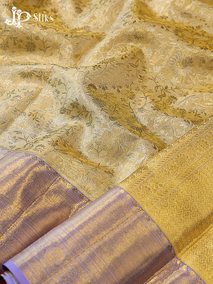 Gold Kanchipuram Silk Saree - G861