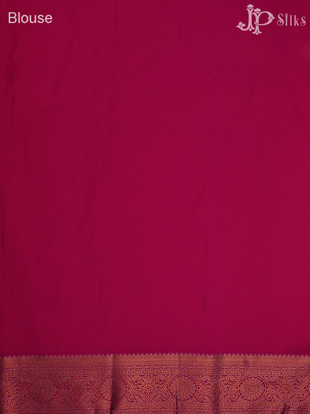 Half White with Rani Pink Art Silk Saree - F2414 - View 6