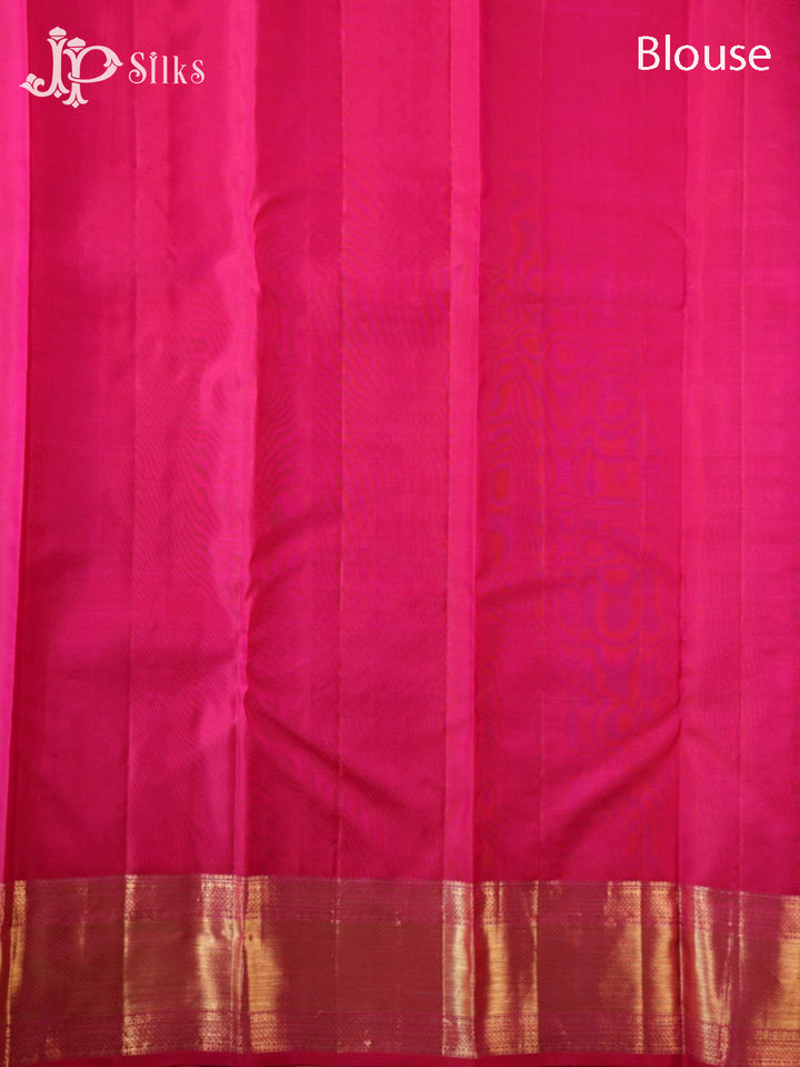 Reddish Pink Kanchipuram Silk Saree - G859