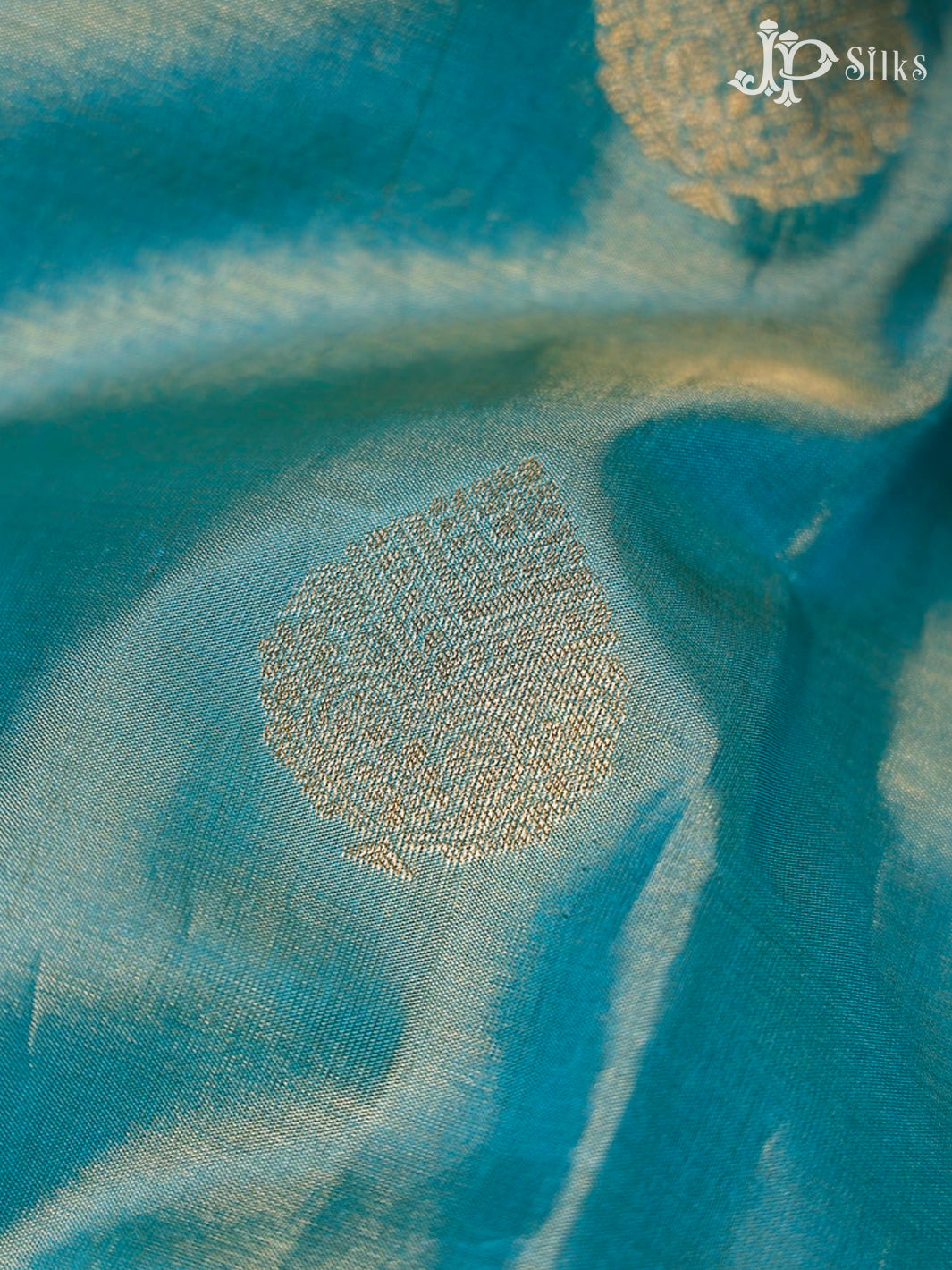 Pastel Blue Kanchipuram Tissue Fancy Silk Saree - F3570