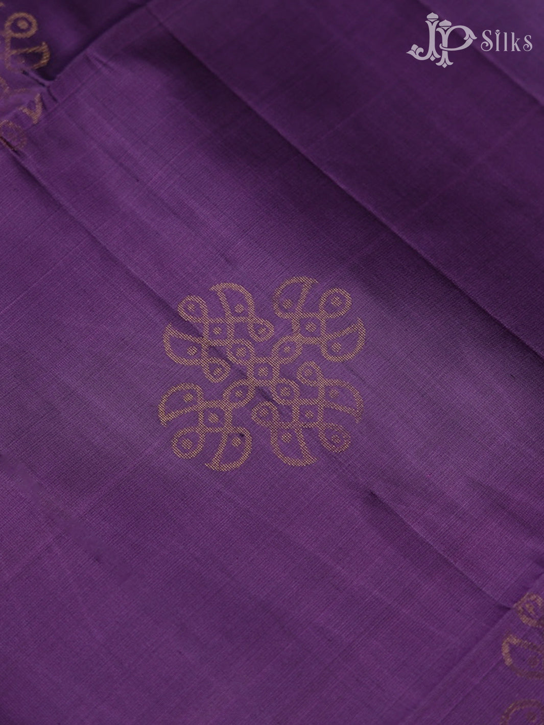 Dark Lavender with Teal Green Soft Silk Saree - E4533 - View 7