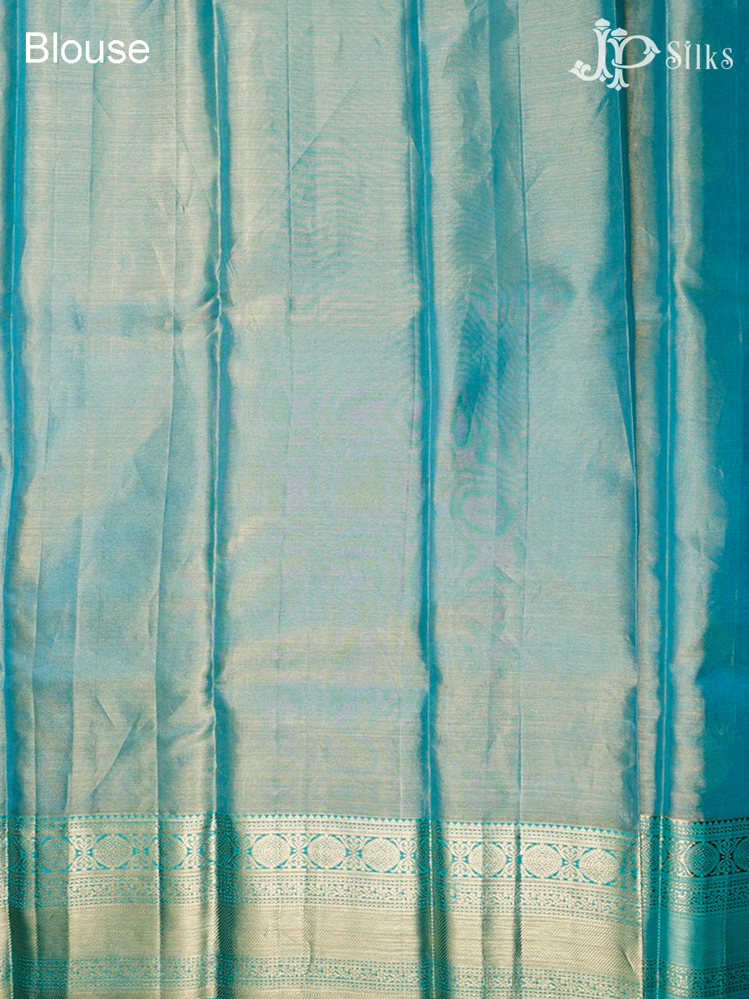Pastel Blue Kanchipuram Tissue Fancy Silk Saree - F3570