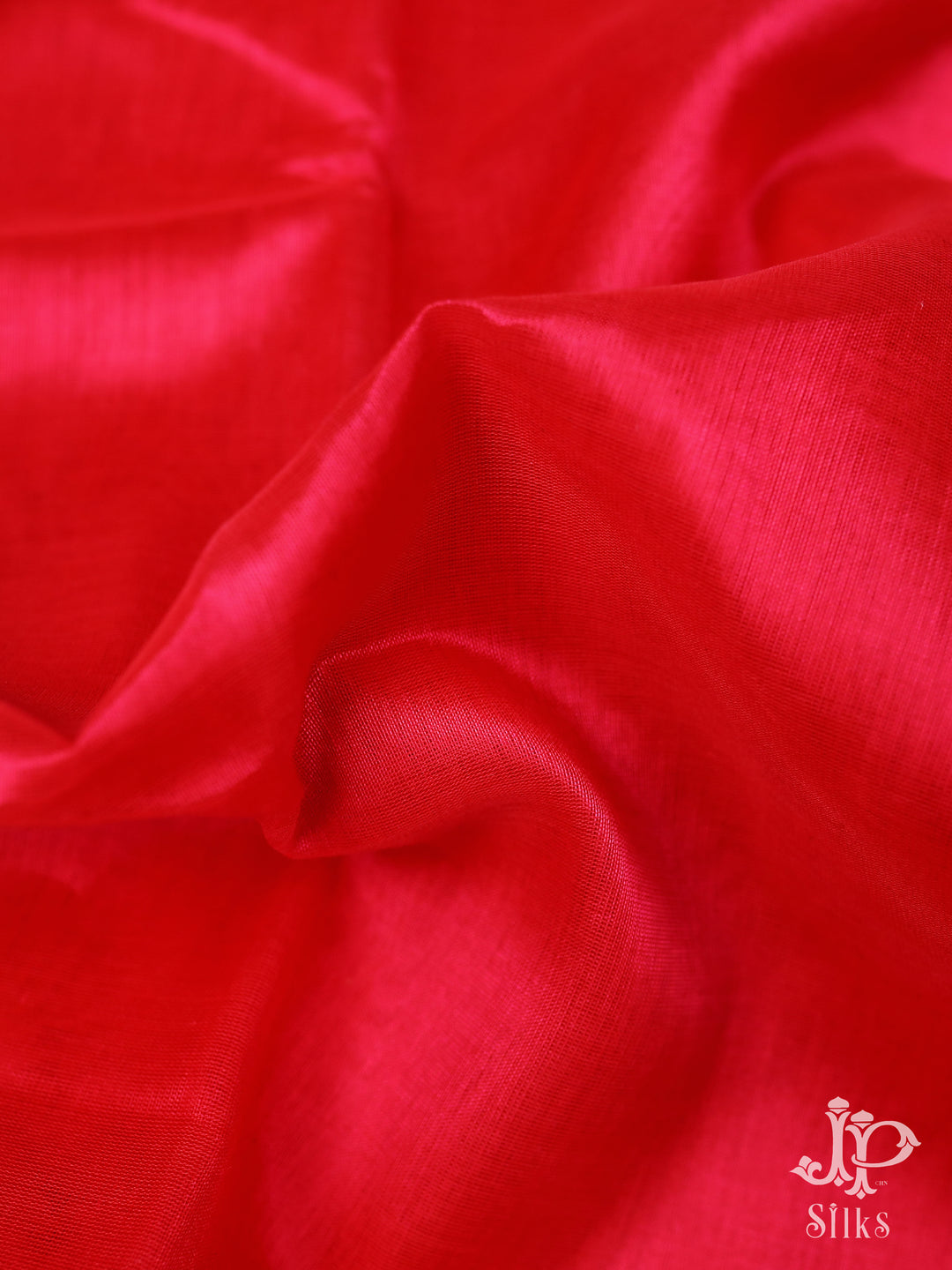 Hot Pink and Brown Silk Cotton Saree - D8236 - View 1