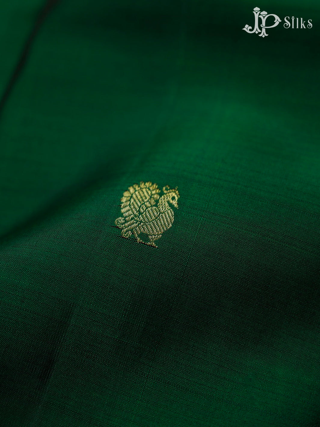 Bottle Green Kanchipuram Pure Silk Saree - F3474