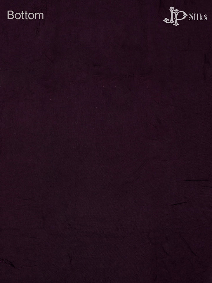 Deep Purple Thread Work Salwar Suit Material - E4601