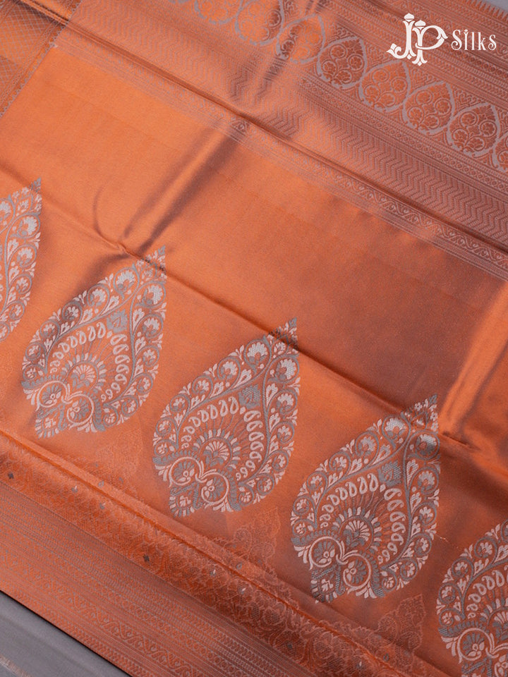 Grey Art Silk Saree - E1061