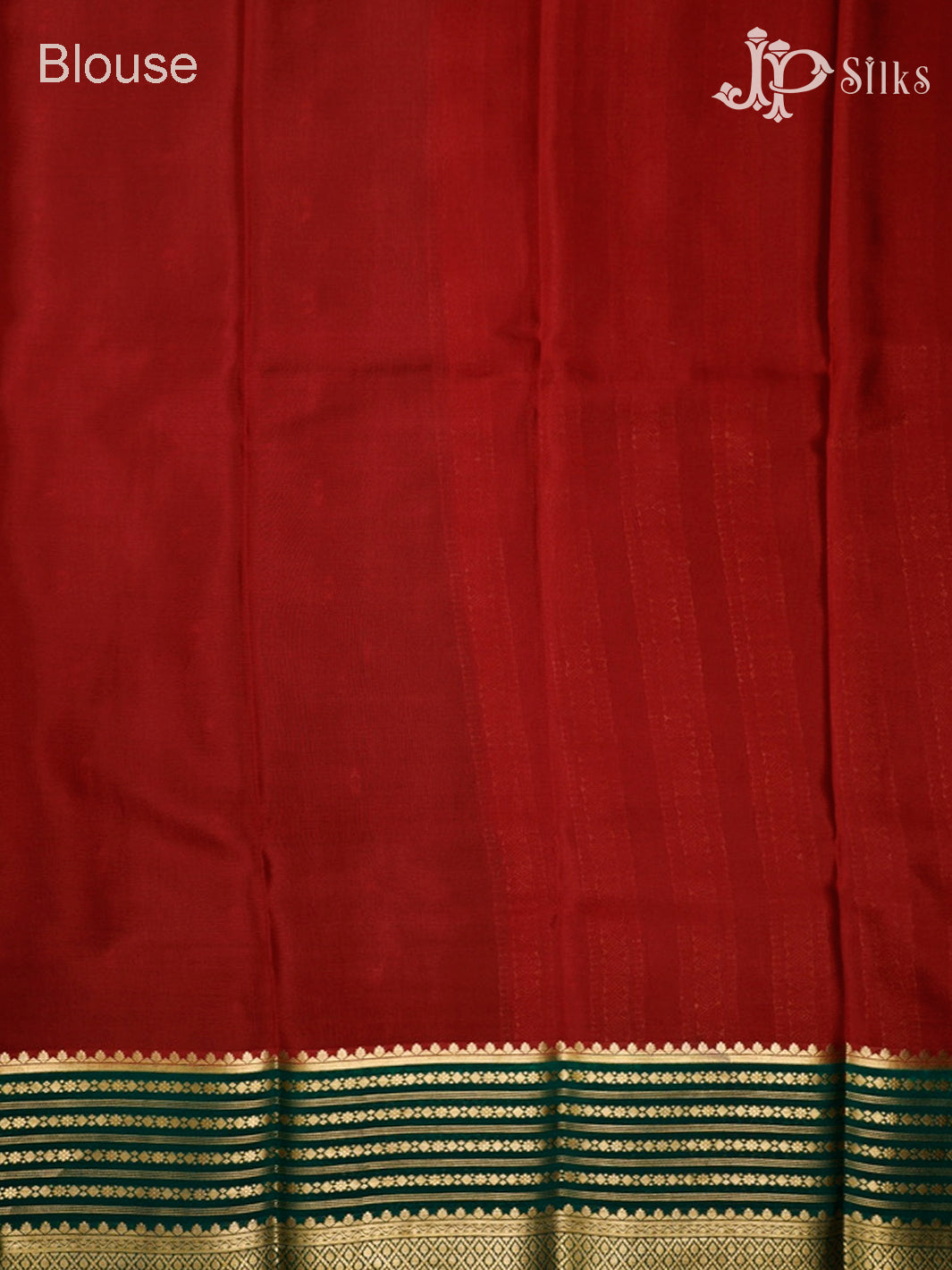 Bottle Green And Maroon Mysore Silk Saree - D4764
