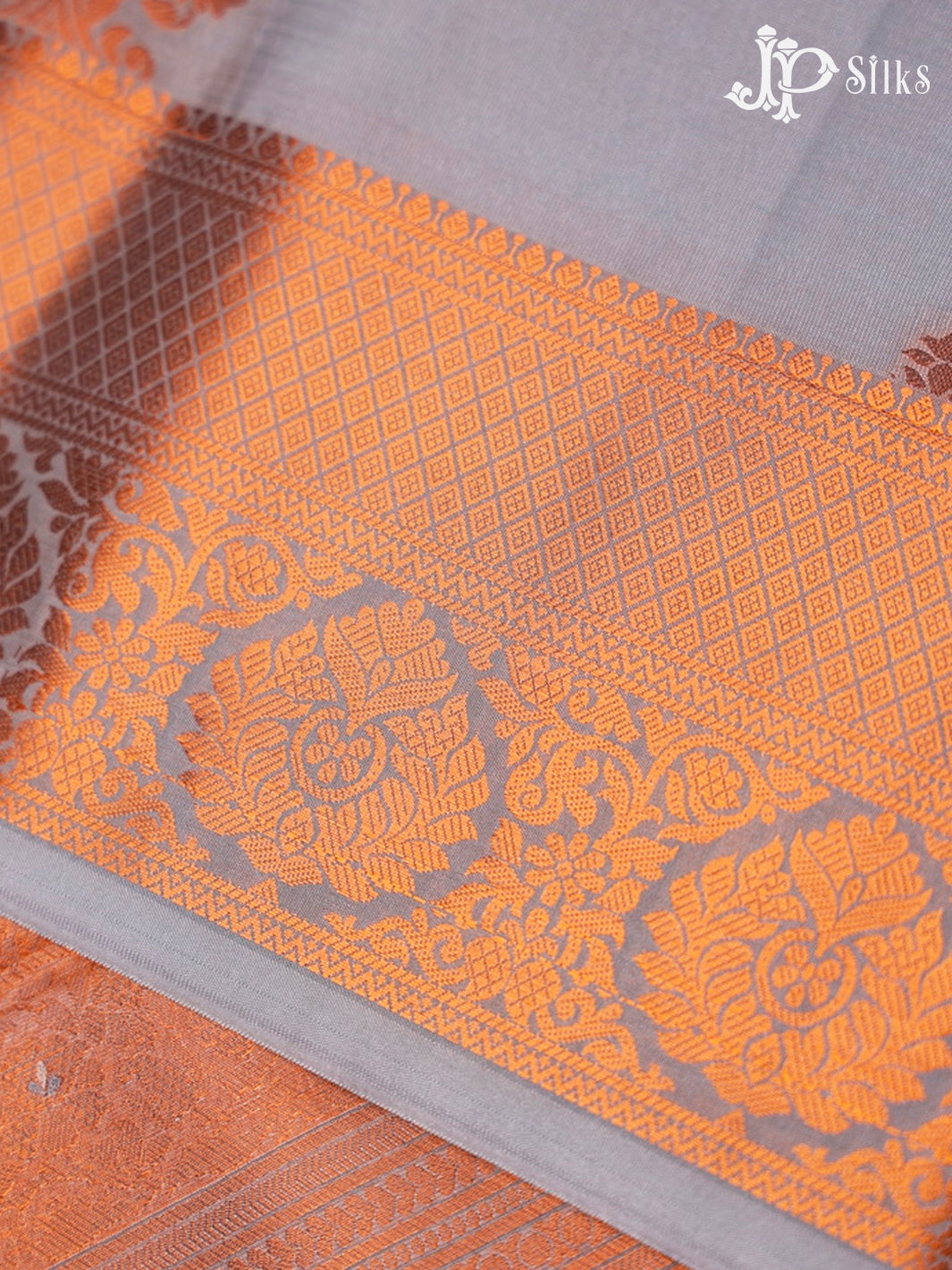 Grey Art Silk Saree - E1061